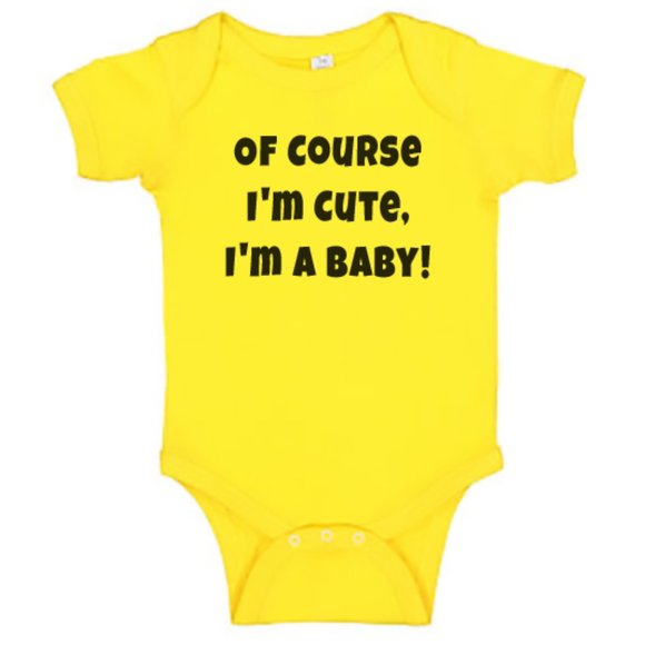 Funny Infant One-Piece Bodysuit For Baby 6 Colors - Picture 4 of 6